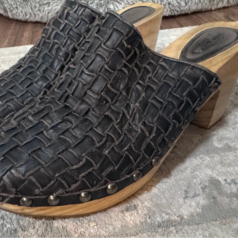 FP Movement by Free People Black Woven Clogs